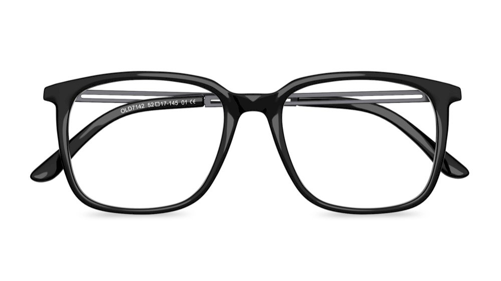 Sumptous Square Black Full Rim Eyeglasses