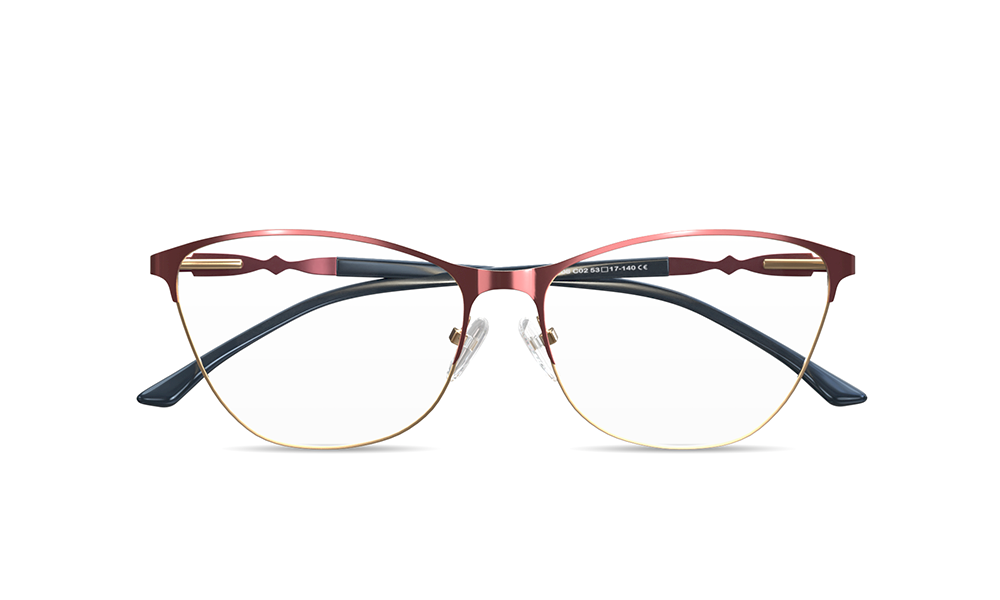 Bruna Cat Eye Red Full Rim Eyeglasses