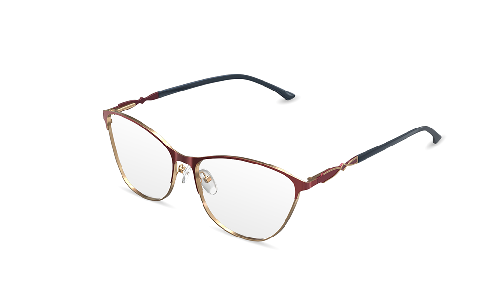 Bruna Cat Eye Red Full Rim Eyeglasses