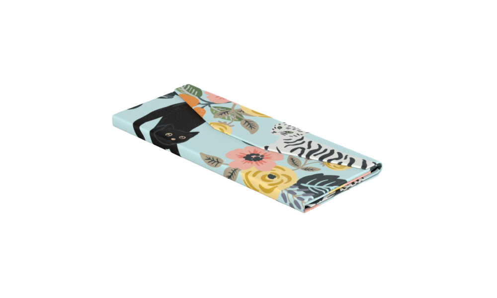 Puss in Blooms Folding Case  Clear  Cases