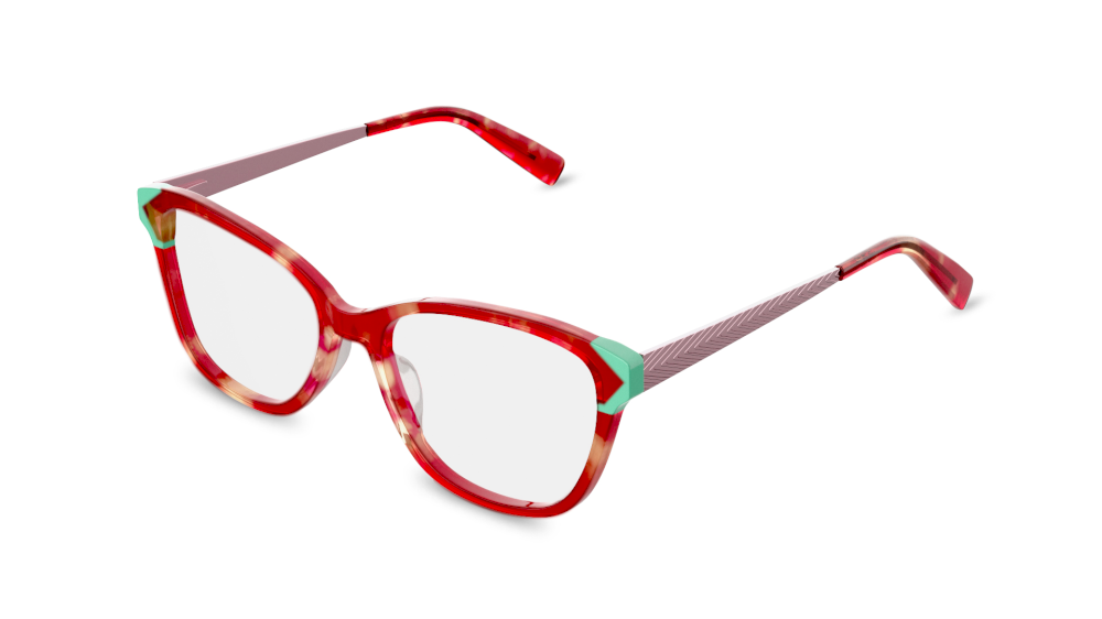 Miedosa Cat Eye Floral Full Rim Eyeglasses