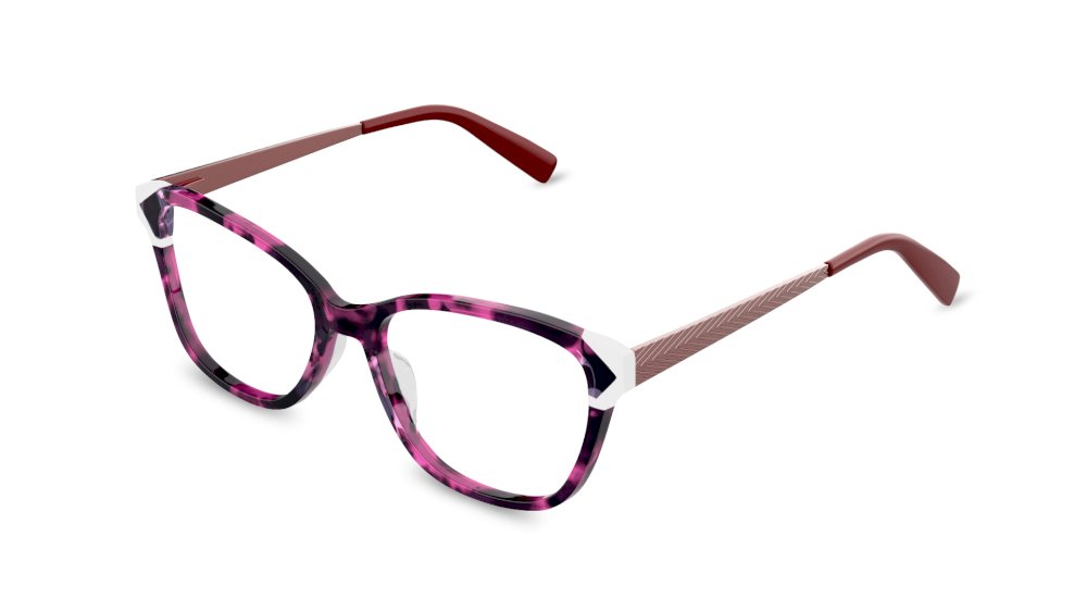 Miedosa Cat Eye Floral Full Rim Eyeglasses