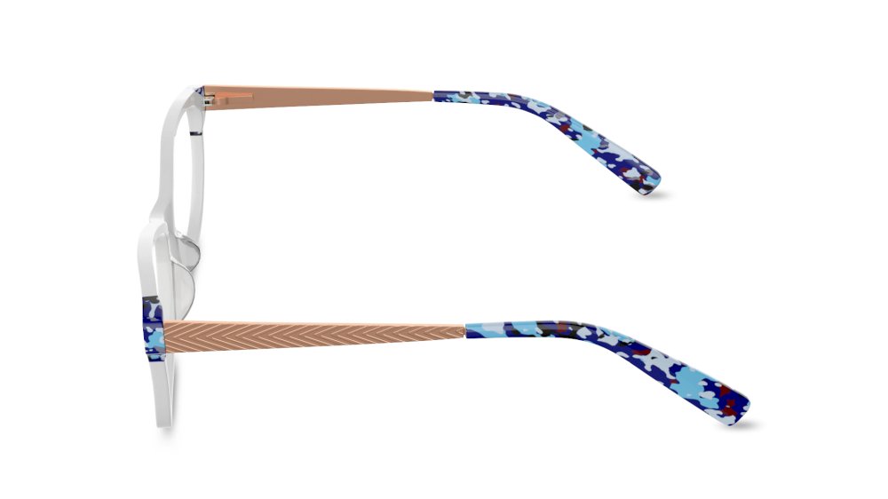 Miedosa Cat Eye White Full Rim Eyeglasses