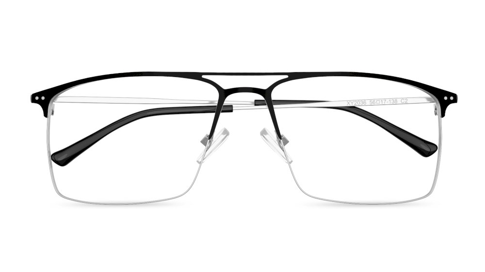 Hiriwa Aviator Black Full Rim Eyeglasses