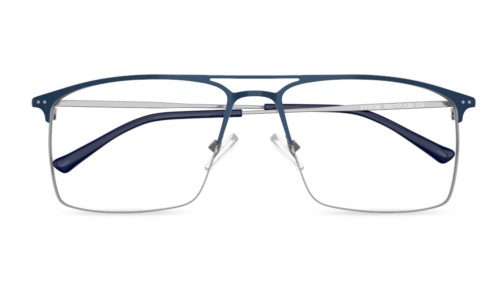 Hiriwa Aviator Blue Full Rim Eyeglasses