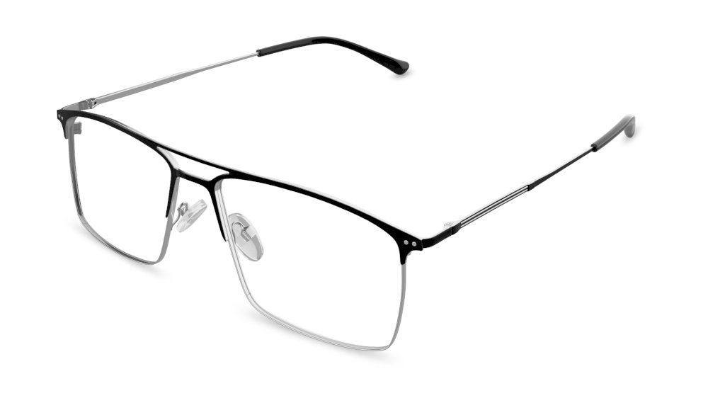 Hiriwa Aviator Black Full Rim Eyeglasses