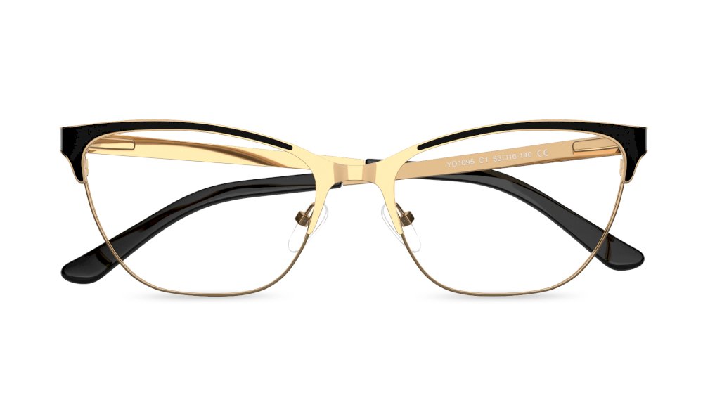 Eldora Cat Eye Black Full Rim Eyeglasses