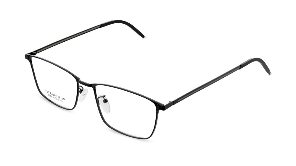 Carter Rectangle Black Full Rim Eyeglasses