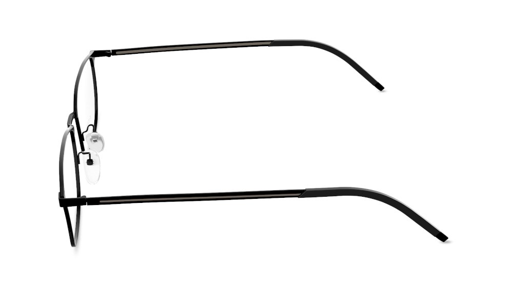 Carter Rectangle Black Full Rim Eyeglasses