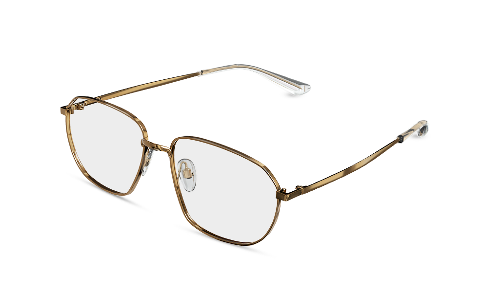 Jax Oval Gold Full Rim Eyeglasses