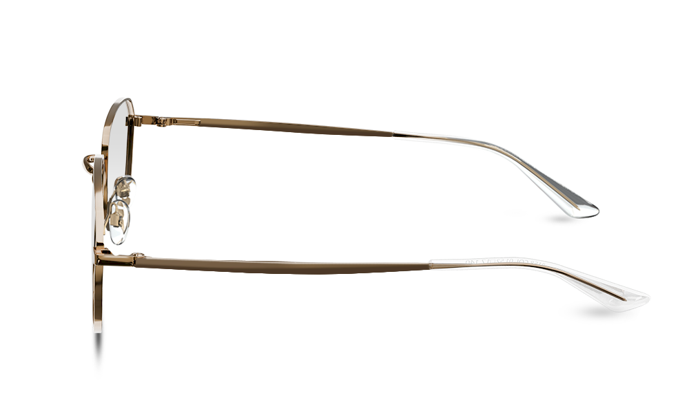 Jax Oval Gold Full Rim Eyeglasses