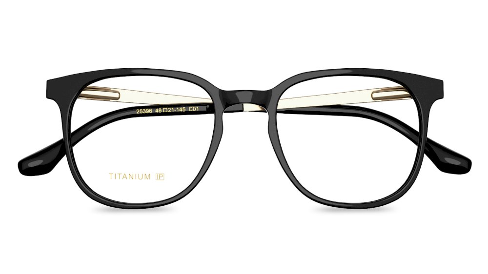Tyler Round Black Full Rim Eyeglasses