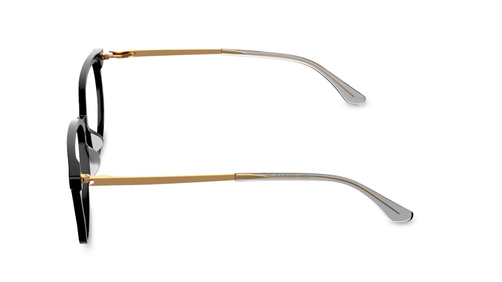 Yindi Square Black Full Rim Eyeglasses