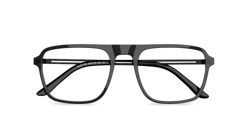 Marli Aviator Black Full Rim Eyeglasses