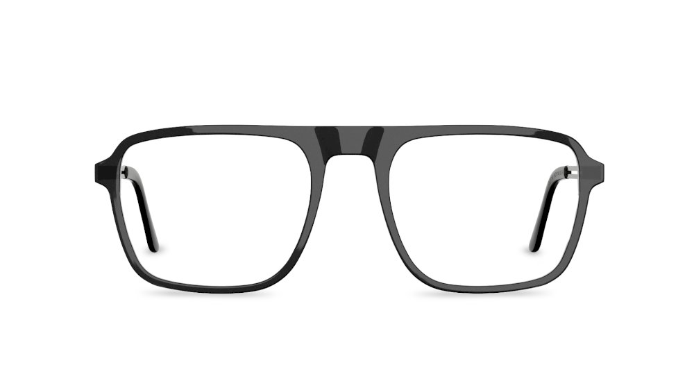 Marli Aviator Black Full Rim Eyeglasses