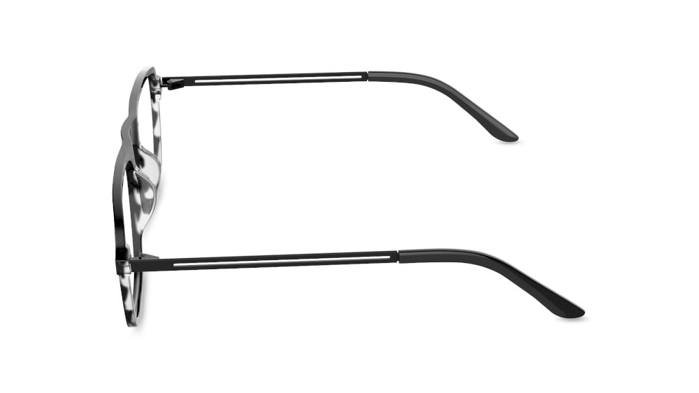 Marli Aviator Black Full Rim Eyeglasses