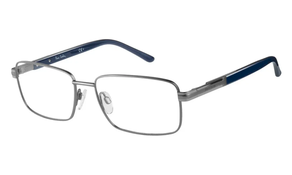 Pierre Cardin 6849 R81 Rectangle Gunmetal Full Rim Eyeglasses