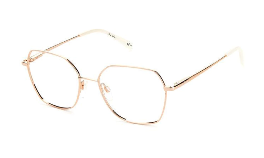 Pierre Cardin P.C. 8865 DDB Geometric Gold Full Rim Eyeglasses