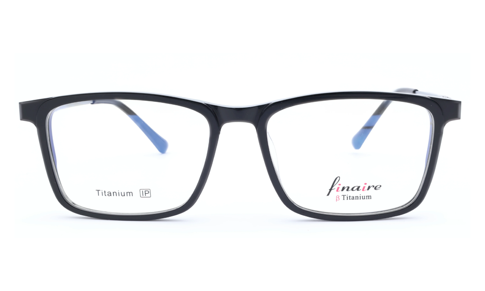 Finaire District Rectangle Black Full Rim Eyeglasses