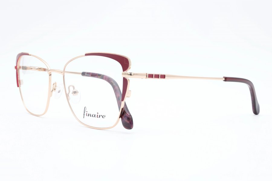 Finaire Finisher YJ0098 Cat Eye Gold Semi Rimless Eyeglasses