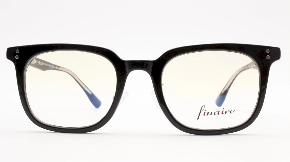 Finaire Luck Wayfarer Black Full Rim Eyeglasses