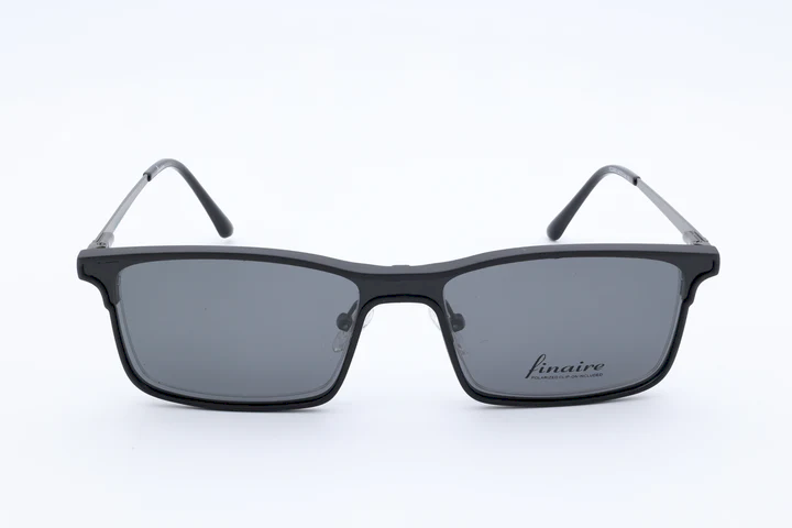 Finaire Pixa Rectangle Burgundy Semi Rimless Eyeglasses