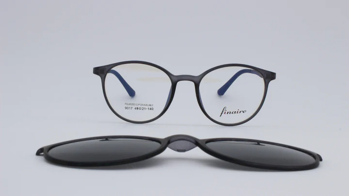 Finaire Cityline 9017 Round Smoke Full Rim Eyeglasses