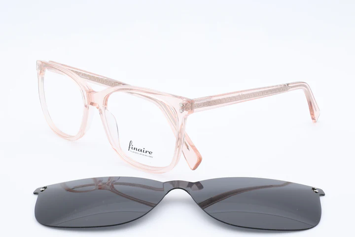Finaire Carpre Wayfarer Champagne Full Rim Eyeglasses