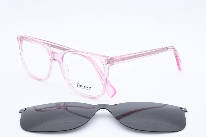 Finaire Carpre Wayfarer Pink Full Rim Eyeglasses