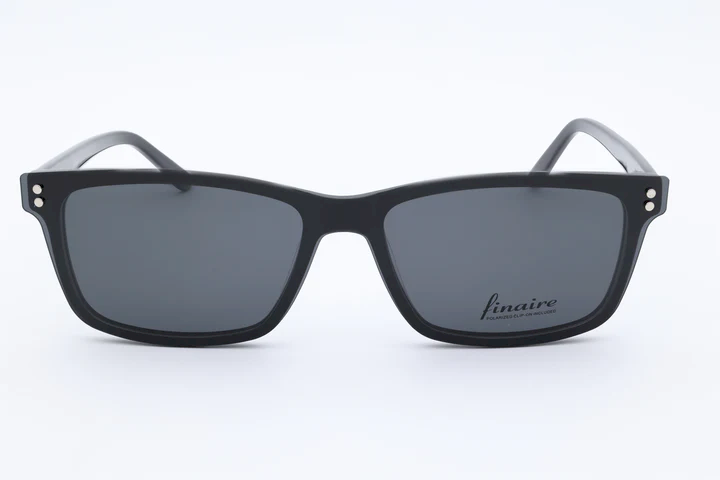 Finaire Raggio Rectangle Black Full Rim Eyeglasses