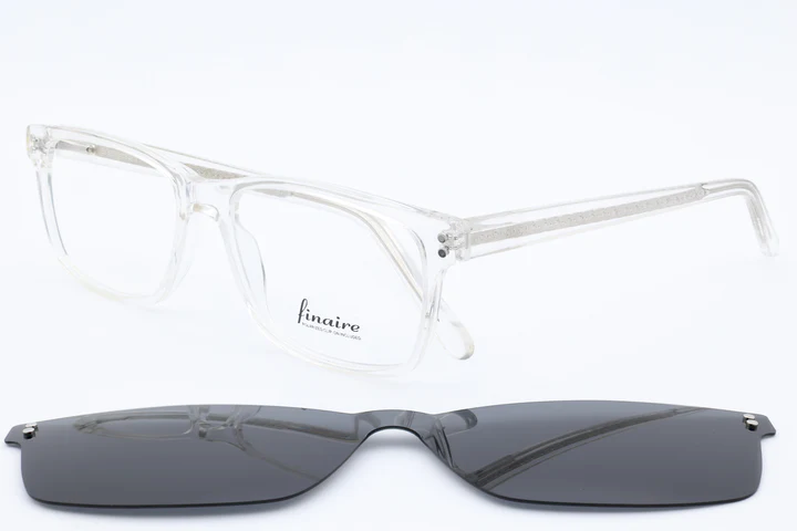 Finaire Raggio Rectangle Clear Full Rim Eyeglasses