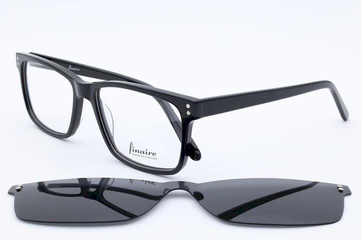 Finaire Raggio Rectangle Black Full Rim Eyeglasses