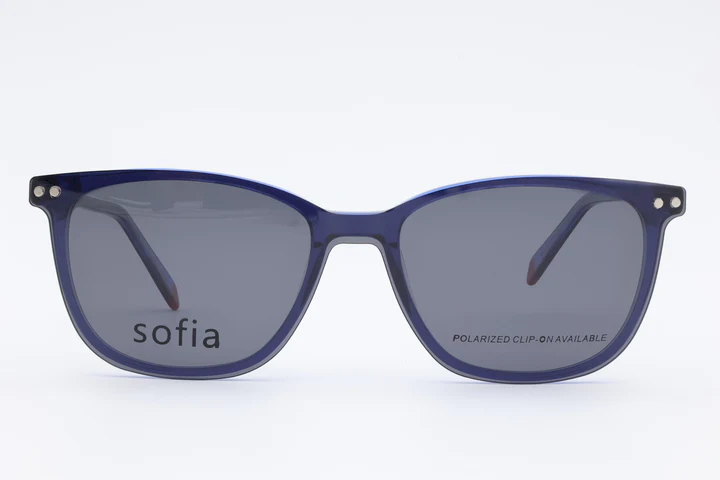 Sofia Couture 88714 Wayfarer Blue Full Rim Sunglasses