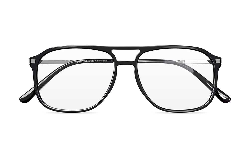 Lumina Square Black Full Rim Eyeglasses