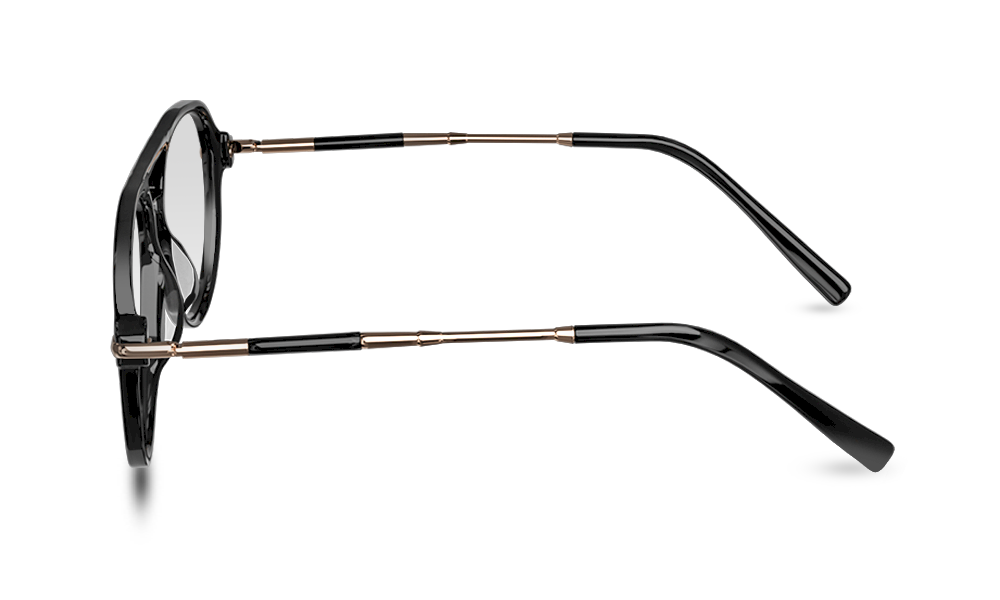 Aether Aviator Black Full Rim Eyeglasses