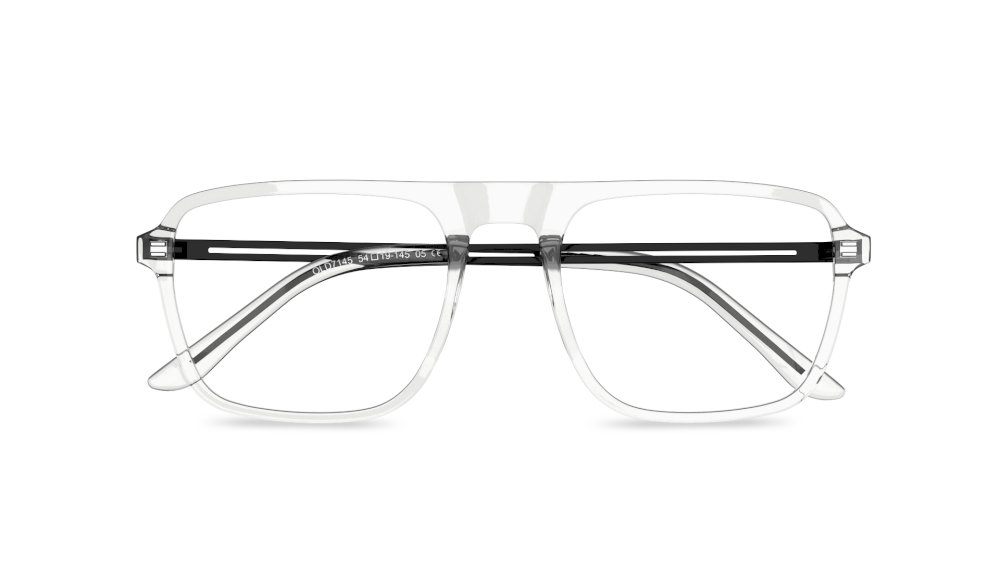 Halcyon Aviator Clear Full Rim Eyeglasses