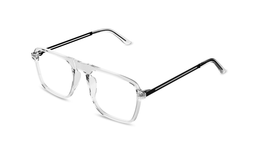 Halcyon Aviator Clear Full Rim Eyeglasses