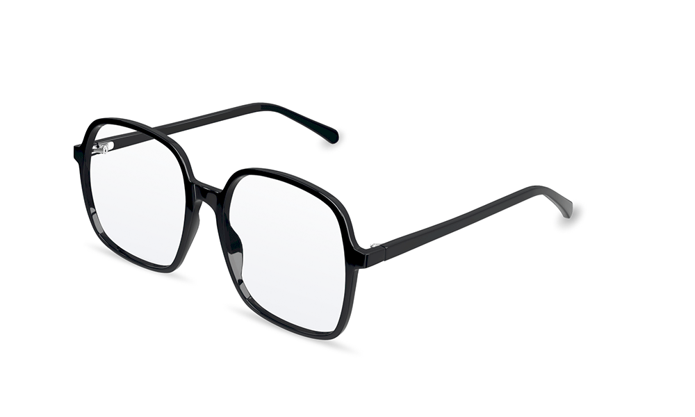 Myst Square Black Full Rim Eyeglasses