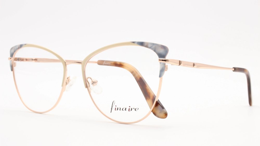 Finaire Finisher MF7716 Cat Eye Nude Semi Rimless Eyeglasses