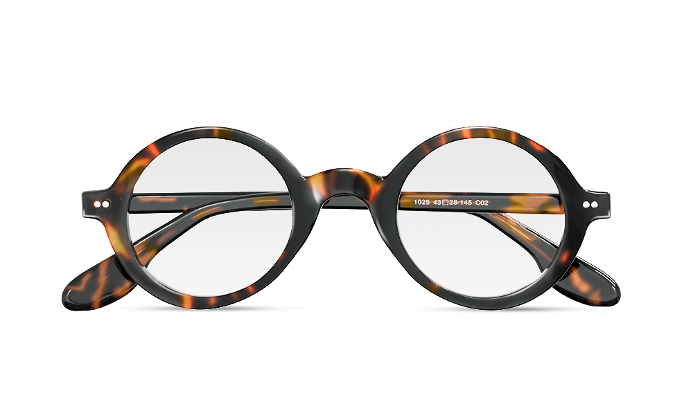 Svelte Round Tortoise Full Rim Eyeglasses