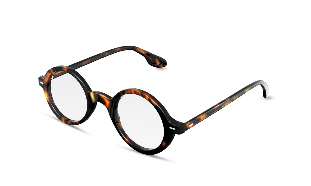 Svelte Round Tortoise Full Rim Eyeglasses