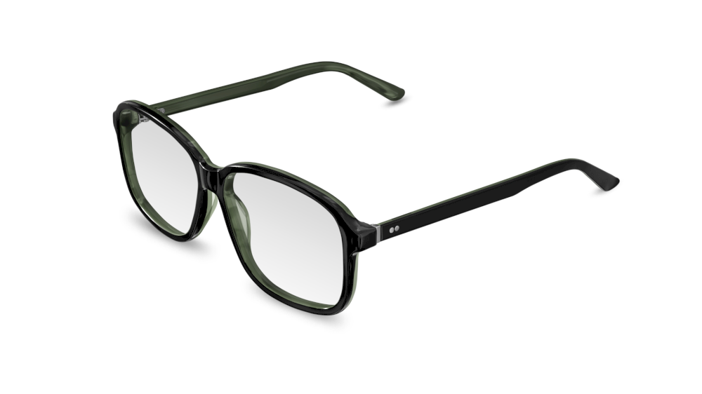 Eclipse Square Black Full Rim Eyeglasses