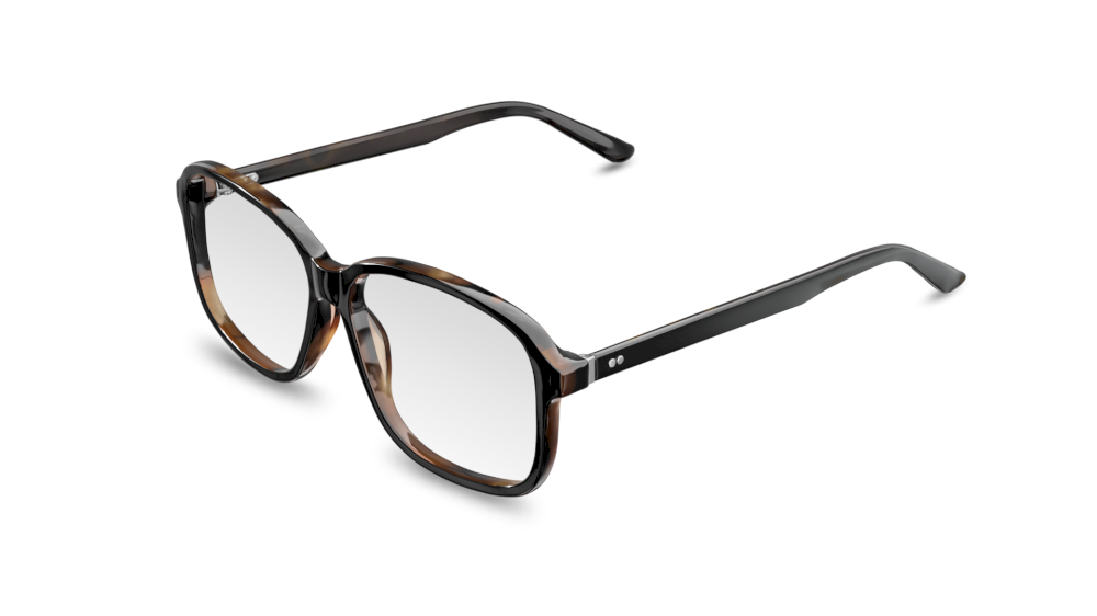 Eclipse Square Black Full Rim Eyeglasses