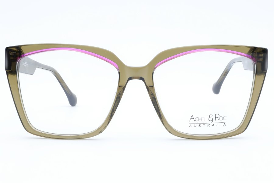 Achel & Roc Varenna Cat Eye Brown Full Rim Eyeglasses