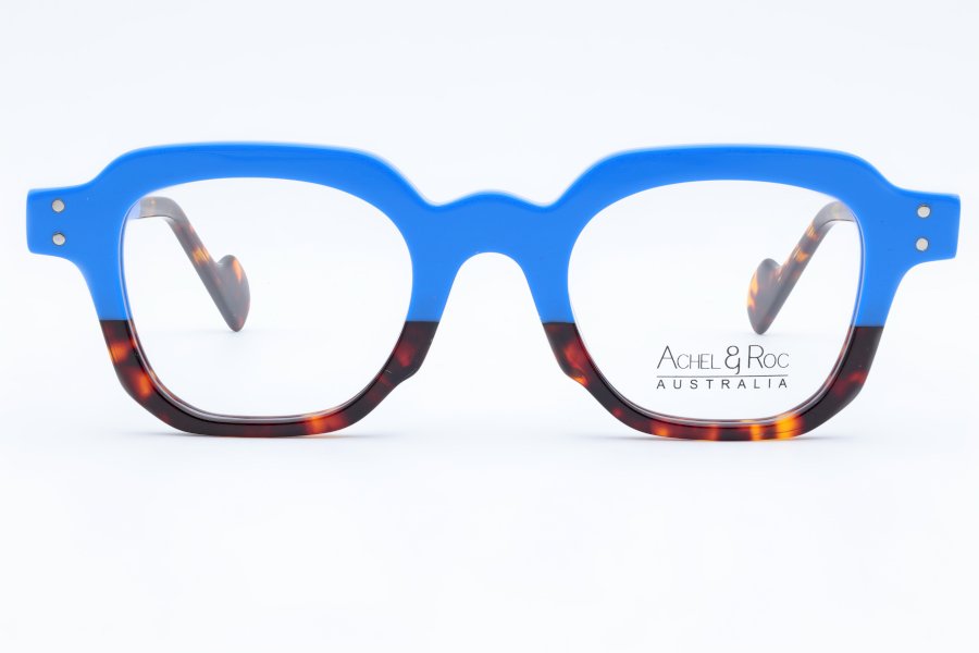 Achel & Roc Panache Square Blue Full Rim Eyeglasses