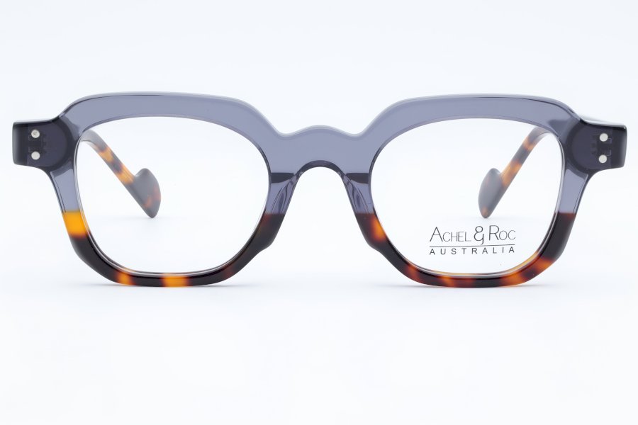 Achel & Roc Panache Square Smoke Full Rim Eyeglasses