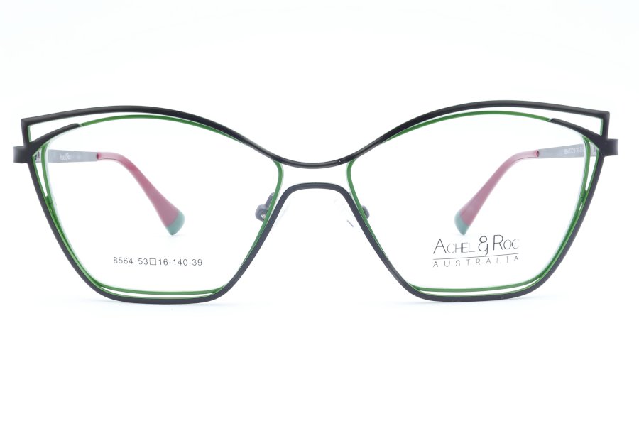 Achel & Roc Mystique Cat Eye Black Full Rim Eyeglasses