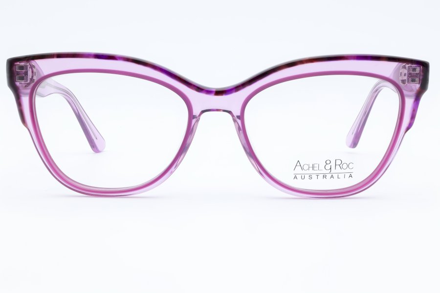 Achel & Roc Clique Cat Eye Pink Full Rim Eyeglasses