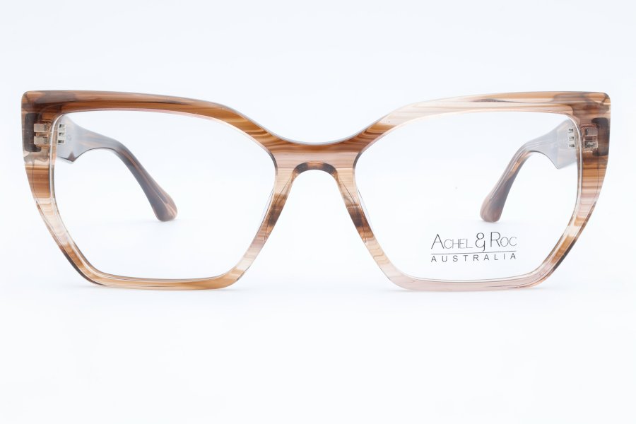 Achel & Roc Zenith Cat Eye Amber Full Rim Eyeglasses