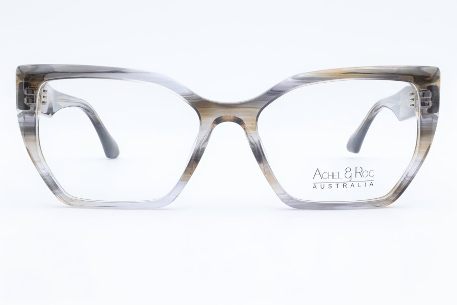 Achel & Roc Zenith Cat Eye Smoke Full Rim Eyeglasses